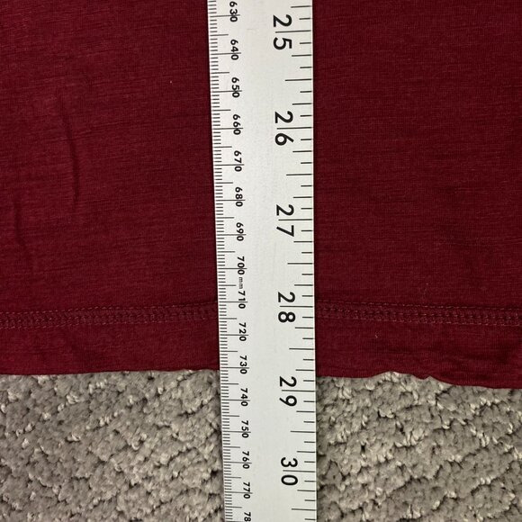 True North Shirt Men's XL Red Base Layer Merino Wool Blend Hiking Long Sleeve - Picture 8 of 8